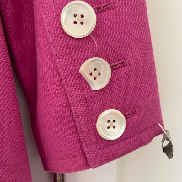 Anne Taylor Magenta Trench Coat - Picture 4 of 6